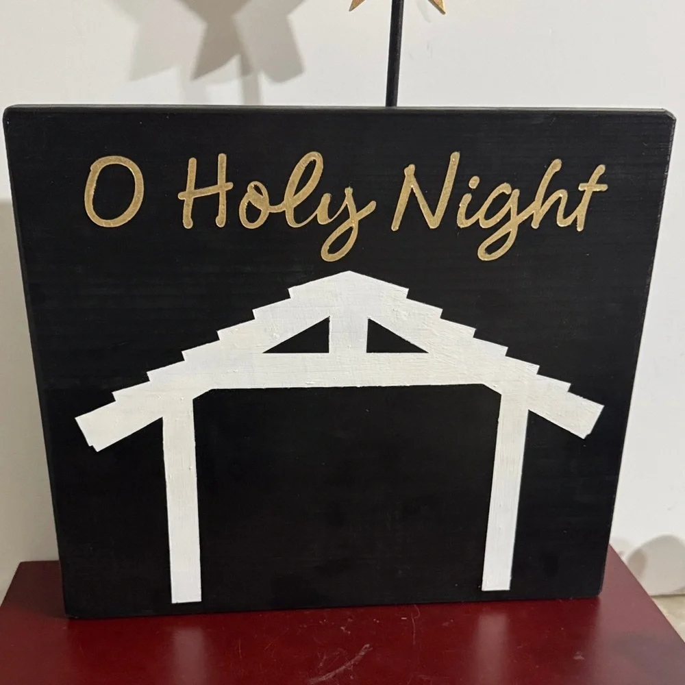 Wooden Block Silhouette Nativity Scene Decorations 13 pieces - Picture 5 of 13